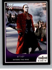2016 topps wwe road to wrestlemania #8 sting – enters the ring nm-mt