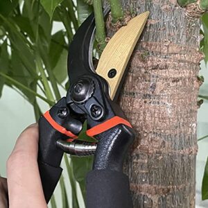 Zfyoung 8" Professional Pruning Shears, Bypass Pruners, Pruning Scissors, Garden Shears, Garden Scissors, Gardening Shears, Garden Clippers, Garden Shears Pruning,Garden Supplies, Garden Tools