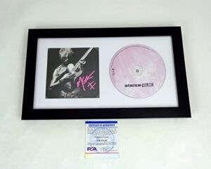 mainstream sellout cd signed autographed by machine gun kelly framed psa/dna coa