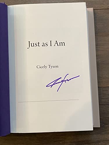 Cicely Tyson Signed Autographed Just As I Am Hardcover First Edition Book COA