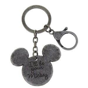 disney keychain – engraved mickey icon – i’ll be your mickey