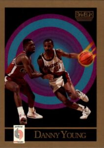 1990 skybox basketball card (1990-91) #241 danny young