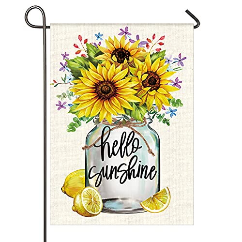 Garden Flag Sunflowers Summer Outdoor Yard Flags for Garden Decor Double Sided 12.5X18 Inch (04-sunflower)