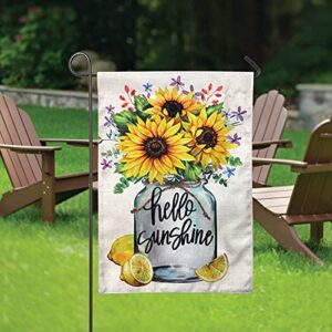 Garden Flag Sunflowers Summer Outdoor Yard Flags for Garden Decor Double Sided 12.5X18 Inch (04-sunflower)