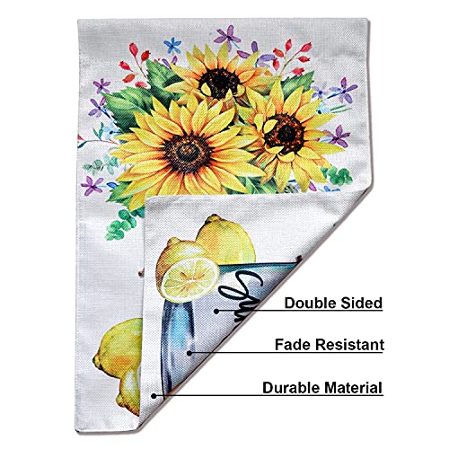 Garden Flag Sunflowers Summer Outdoor Yard Flags for Garden Decor Double Sided 12.5X18 Inch (04-sunflower)