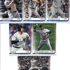 New York Yankees 2019 Topps Complete Mint Hand Collated 30 Card Team Set with 2 Different Aaron Judge Cards plus Gary Sanchez and Others