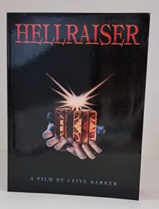 clive barker and doug bradley signed ‘hellraiser’ movie manuscript autographed limited edition book with glossy cover
