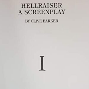CLIVE BARKER and DOUG BRADLEY signed 'Hellraiser' Movie Manuscript autographed LIMITED EDITION Book with Glossy Cover