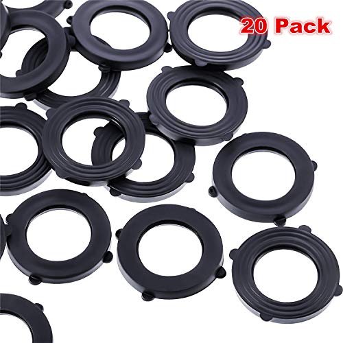 Garden Hose Washers Rubber Washers Seals, Self Locking Tabs Keep Washer Firmly Set Inside Fittings for Garden Hose and Water Faucet