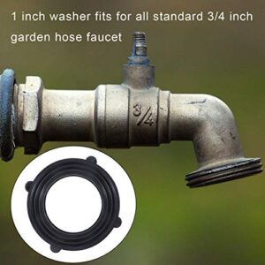 Garden Hose Washers Rubber Washers Seals, Self Locking Tabs Keep Washer Firmly Set Inside Fittings for Garden Hose and Water Faucet