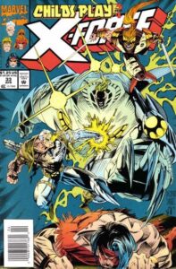 x-force #33 (newsstand) vf/nm ; marvel comic book | child’s play 3