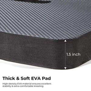 Ohuhu Extra Thick Kneeling Pad, 17x11x1.5 Inch Gardening Knee Pads Kneeling Foam Mat with Comfortable Surface, Water Resistant Large Knee Cushion Supplies for Garden Work Baby Bath Yoga Exercise