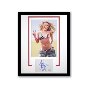 jessica simpson”dukes of hazzard” autograph signed framed 11×14 display acoa