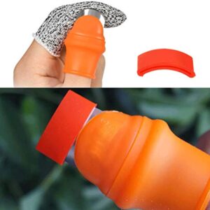 "N/A" 4 Pack Garden Silicone Thumb Knife Separator Finger Knife Harvesting Plant Knife Plant Gardening Gifts Trim Garden Vegetable Gardening Tools