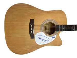 adam levine signed autographed full size acoustic guitar maroon 5 beckett coa