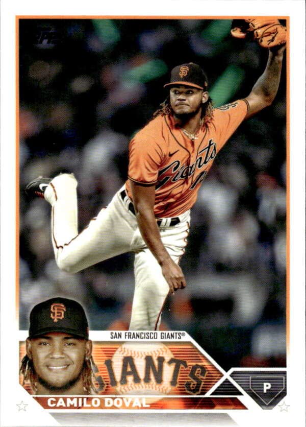 2023 TOPPS #262 CAMILO DOVAL SAN FRANCISCO GIANTS BASEBALL OFFICIAL TRADING CARD OF THE MLB