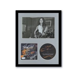 ted nugent”detroit muscle” autograph signed custom framed 11×14 cd display b acoa