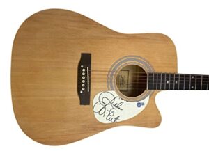 reba mcentire signed autographed full size acoustic guitar country beckett coa