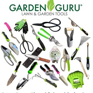 Garden Guru Super Strong Garden Scoop Trowel Shovel Transplanter - Stainless Steel - Rust Resistant - Ergonomic Grip - Perfect Hand Shovel for Gardening Transplanting and Digging