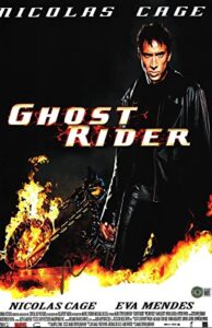 nicolas cage signed autographed ghost rider 11×17 movie poster photo beckett coa