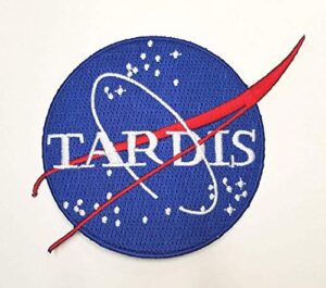 doctor who tardis nasa theme iron on patch