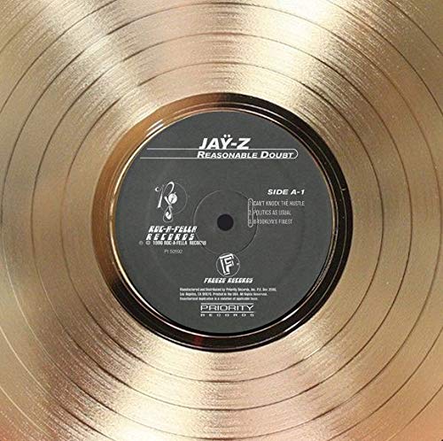 Jay Z – Reasonable Doubt Framed Signature LP Record Display M4