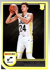 walker kessler nba hoops yellow parallel rookie card collectible basketball card – 2022 panini hoops basketball card #252 (jazz) free shipping