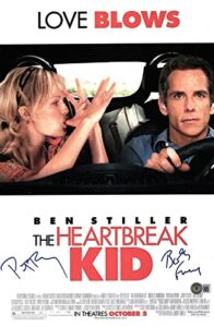 peter & bobby farrelly signed the heartbreak kid 11×17 movie poster beckett coa