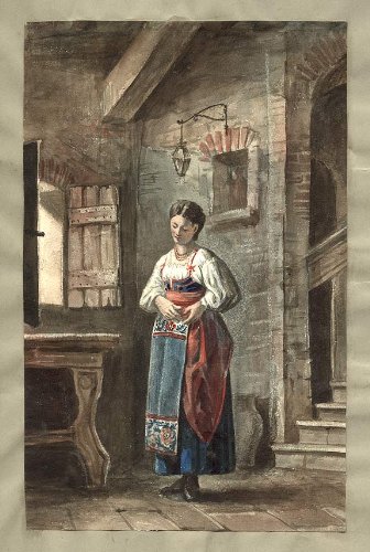 Italian Peasant Woman in a Domestic Interior