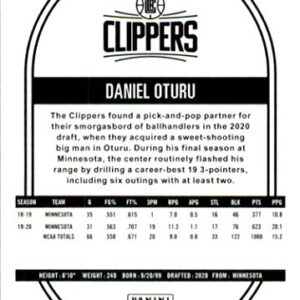 Los Angeles Clippers 2020 2021 Hoops Factory Sealed Team Set with Daniel Oturu Rookie card