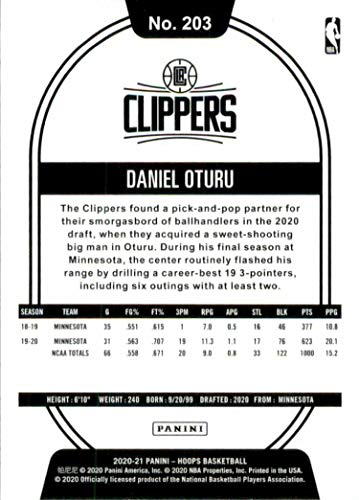 Los Angeles Clippers 2020 2021 Hoops Factory Sealed Team Set with Daniel Oturu Rookie card