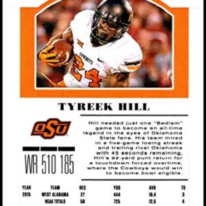 2019 Panini Contenders Draft Picks Season Ticket #100 Tyreek Hill Oklahoma State Cowboys Official Collegiate Football Card of the NFL Draft