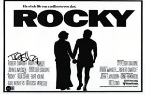 talia shire signed autographed rocky movie poster 11×17 photo beckett coa