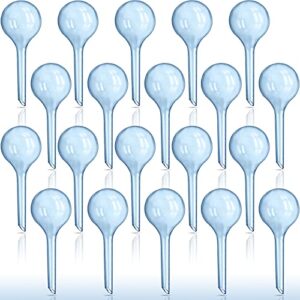 Gddochn 20 Pcs Clear Plant Watering Globes,Garden Self Watering Bulbs,Automic Watering Device for Plant,Flowers,Garden,Indoor Outdoor Decoration(Small, Dark Blue)