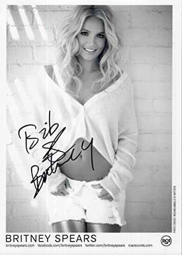 BRITNEY SPEARS AUTOGRAPHED 5x7 PHOTO+COA VERY SEXY POSE TO BOB