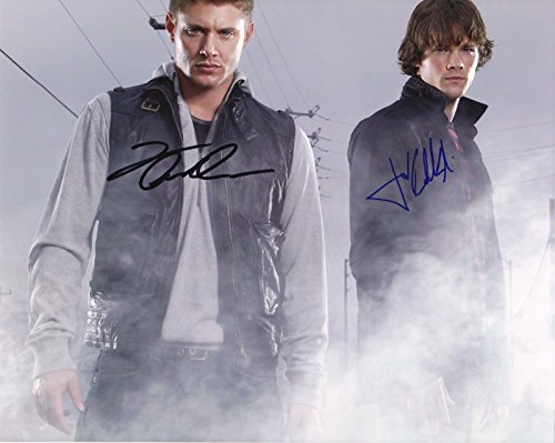 JENSEN ACKLES & Jared Padalecki reprint signed photo #1 Supernatural