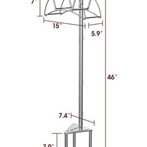 Stainless Steel Hose Holder, Meykwod Garden Hose Holder Freestanding, Water Hose Holders for Outside, In ground Heavy Duty Hose Organizer Outdoor, Hose Rack for Outside Yard