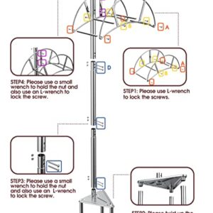 Stainless Steel Hose Holder, Meykwod Garden Hose Holder Freestanding, Water Hose Holders for Outside, In ground Heavy Duty Hose Organizer Outdoor, Hose Rack for Outside Yard