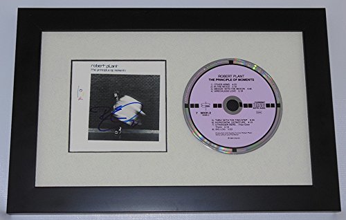 Robert Plant The Principle of Moments Beautiful Signed Autographed Music Cd Cover Custom Framed Display Loa