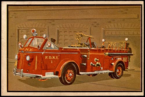 1953 Bowman Firefighters # 12 Modern Pumping Engine - American LaFrance (Card) GOOD