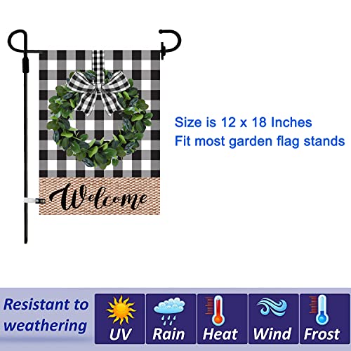 Seasonal Garden Flags Set of 12 Double Sided 12 x 18 Inch Yard Flags,small garden flags for outside, Christmas Spring Seasonal Flags for Outdoor Decorations,Holiday Garden Flags for All Seasons