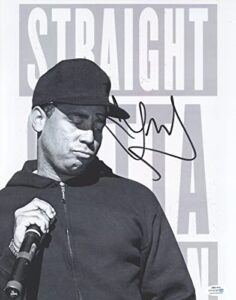 dj yella signed autographed 11×14 photo n.w.a. rapper nwa acoa coa
