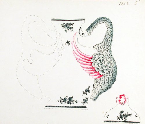 An original design for a porcelain vase