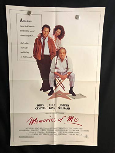 Memories Of Me 1988 Original Vintage One Sheet Movie Poster, Billy Crystal, Alan King