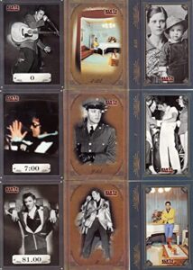 elvis by the numbers 2008 press pass complete base card set of 80 music