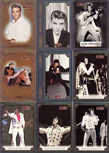ELVIS BY THE NUMBERS 2008 PRESS PASS COMPLETE BASE CARD SET OF 80 MUSIC