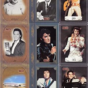 ELVIS BY THE NUMBERS 2008 PRESS PASS COMPLETE BASE CARD SET OF 80 MUSIC