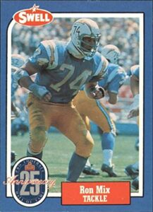 ron mix football card (san diego chargers) 1988 swell #85