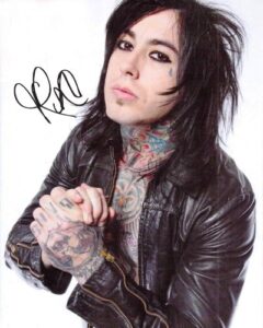 falling in reverse ronnie radke solo reprint signed photo #3 rp