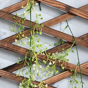 Iceyyyy Wood Lattice Wall Planter - 2Pack Expandable Hanging Wooden Planter Trellis Frame, Indoor Air Plant Vertical Rack Wall Decor for Room Garden